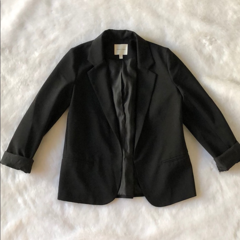 Silence & Noise Open Suit Blazer With 3/4 Sleeves - image 2